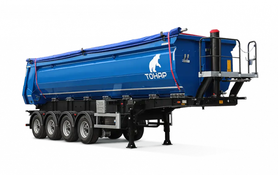 Полуприцеп с задней разгрузкой Тонар SH4-38 (95234) - высота ССУ 1350